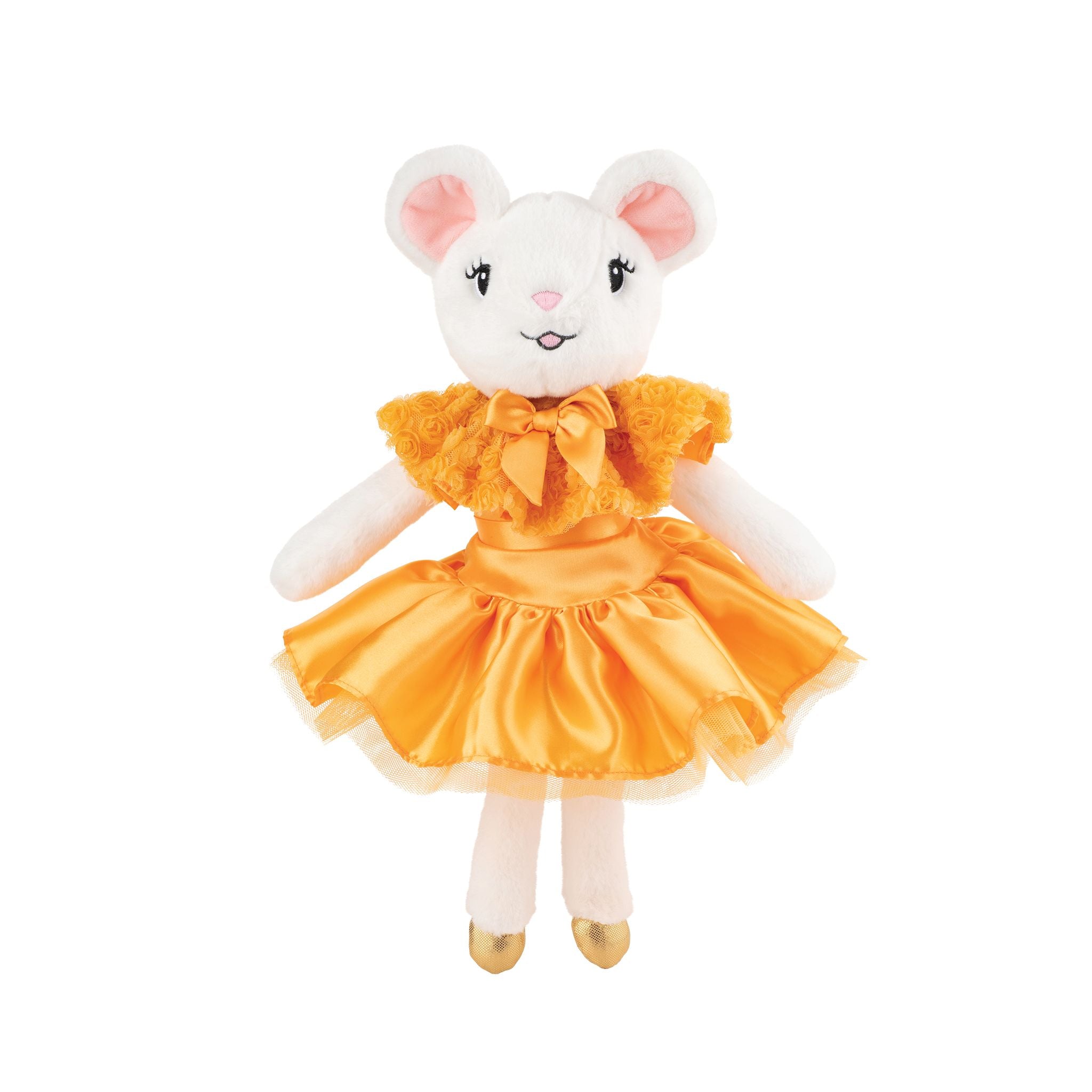 Claris The Mouse: Pasta Disaster & Tangerine Plush Book Bundle | Bilingual Children's Storybook with Soft Plush Toy | Perfect for Bedtime Reading and Playtime