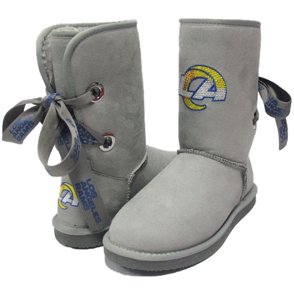 Cuce Women's NFL Champion Ribbon Boots - Stylish Winter Snow Boots for Women, Comfortable & Warm, Perfect for Football Games, Outdoor Activities & Casual Wear