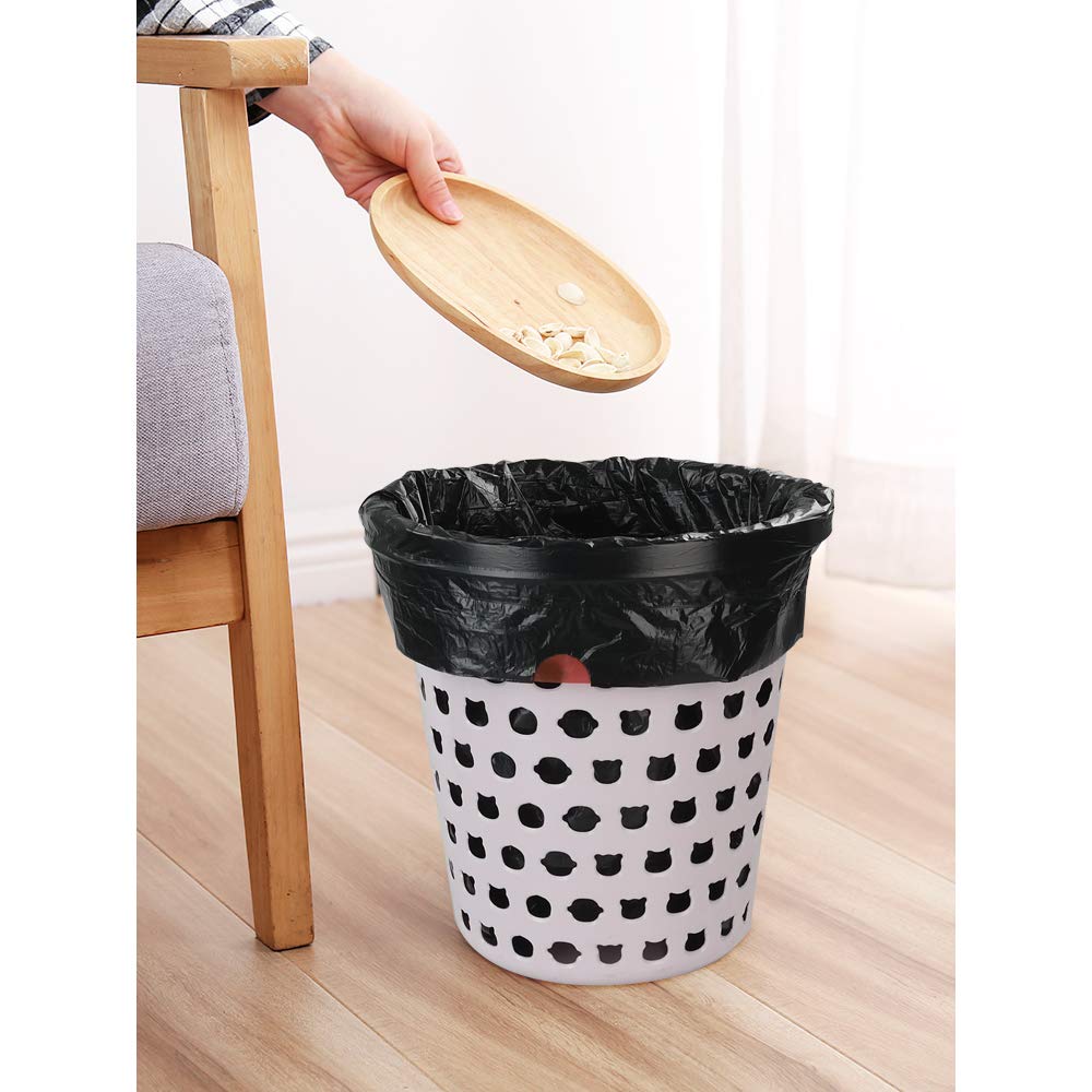 8 Gallon Drawstring Trash Bags - 208 Count Heavy Duty Black Kitchen Garbage Bags | Leak Proof & Odor Control | Perfect for Home, Office, and Outdoor Use