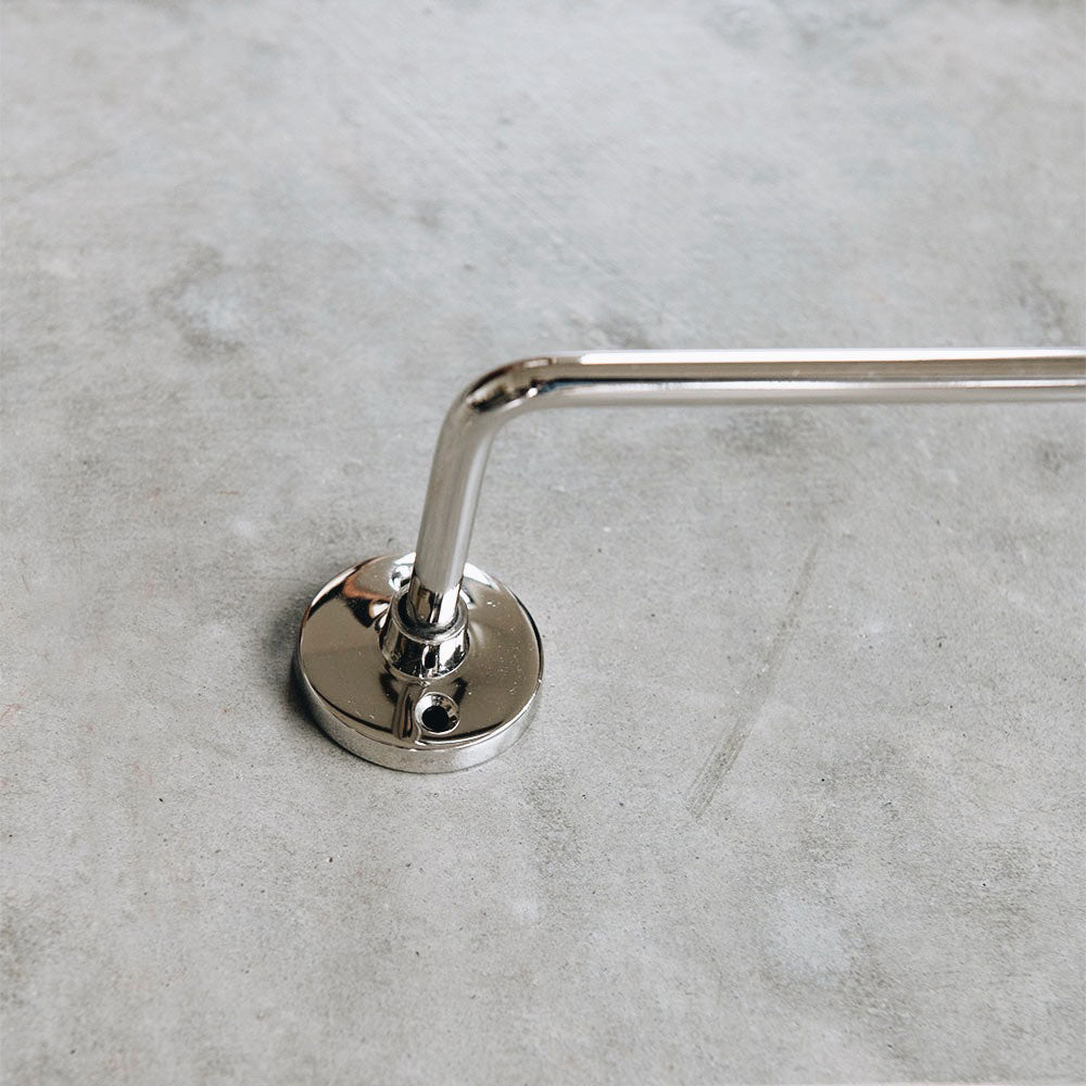 Roan Iris Stillwater Bar Stool - Polished Nickel Finish - Modern Kitchen & Bar Counter Stool for Home & Restaurant Use