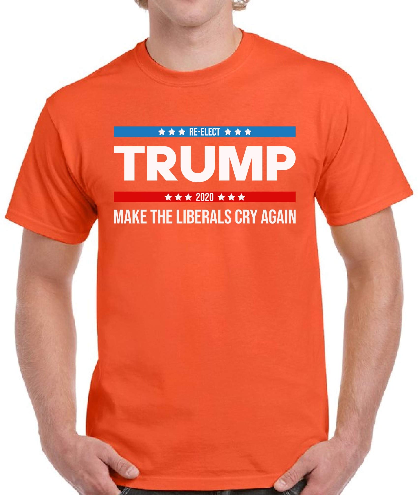 Trump 2020 Re-Election T-Shirt for Men - Patriotic Political Campaign Tee for Supporters & Rally Events