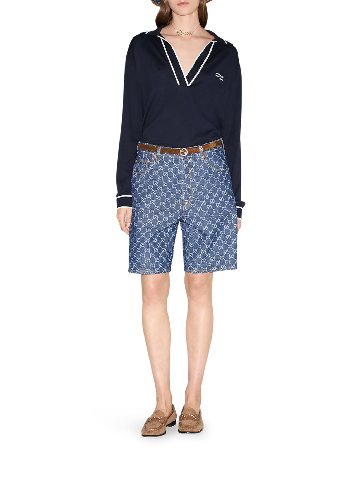 Premium Cotton Polo Shirt with Gucci-Inspired Inlay Design - Comfortable & Stylish for Casual Wear, Office & Outdoor Activities