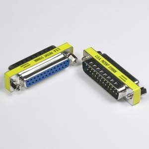 DB25 Male to Female Port Saver Adapter - High Quality Serial Cable Connector for Computer, Printer & Industrial Equipment | Perfect for Data Transfer & Device Extension