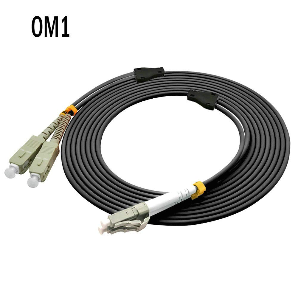 150Meters LC to SC Outdoor Armored Duplex 62.5/125 OM1 Fiber Optic Patch Cable - Multimode 150M (492ft) LC-SC Connector for Network, CCTV, and Data Center Applications
