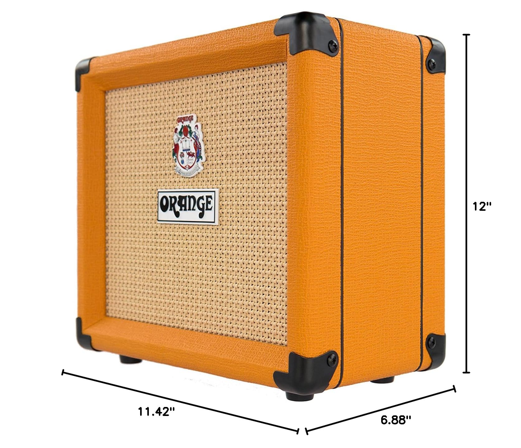 CRUSH12 12-Watt Electric Guitar Amplifier Combo - Portable Mini Amp for Practice, Home Studio & Live Performances