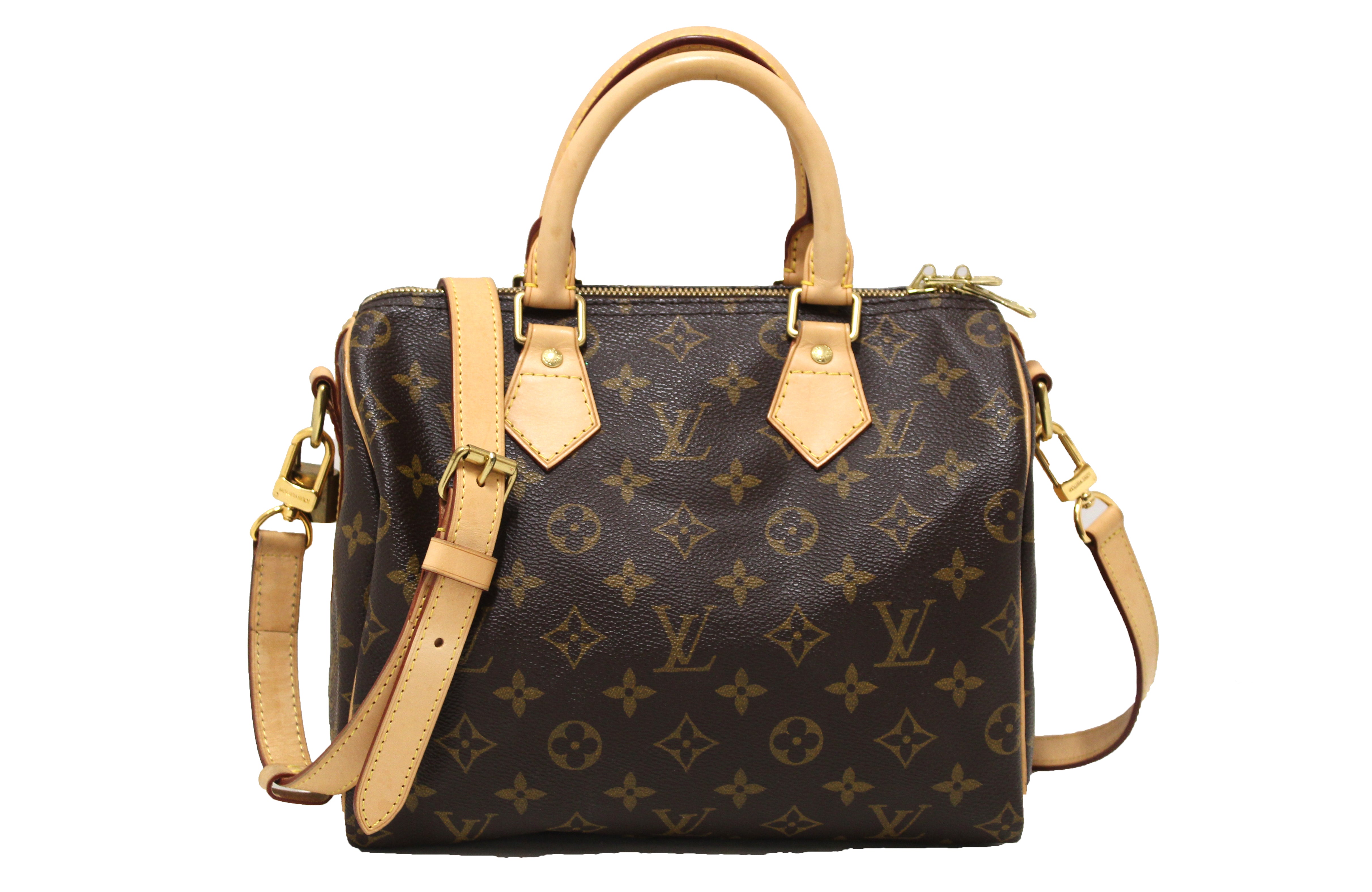 Authentic Louis Vuitton Speedy 25 Bandouliere Handbag - Classic Monogram Canvas Crossbody Bag for Women, Perfect for Work, Travel & Everyday Use