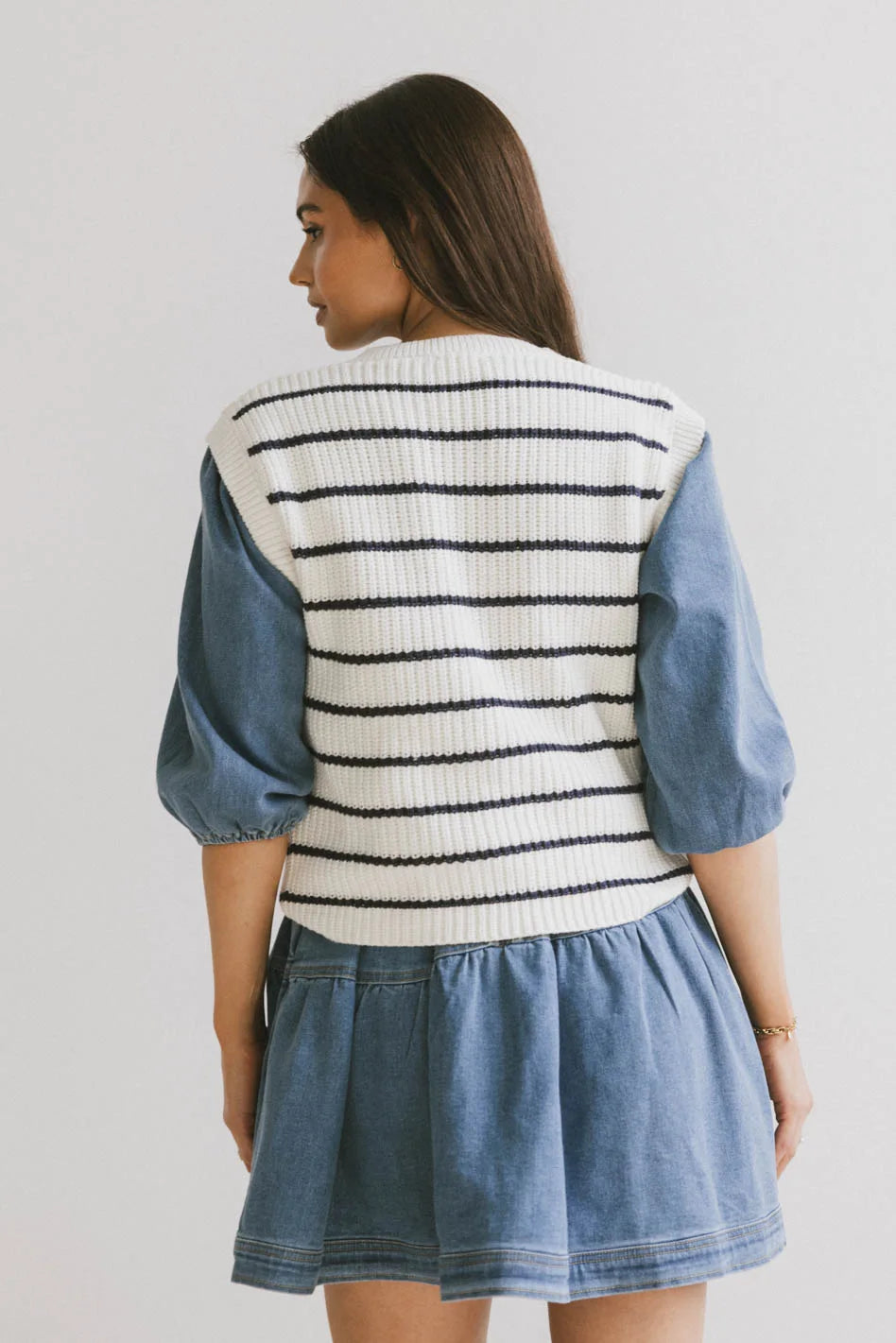 Navy Blue Ashen Sweater Vest for Men - Cozy Knit Layering Piece for Fall & Winter - Office Wear, Casual Outfits, and Date Night Styles