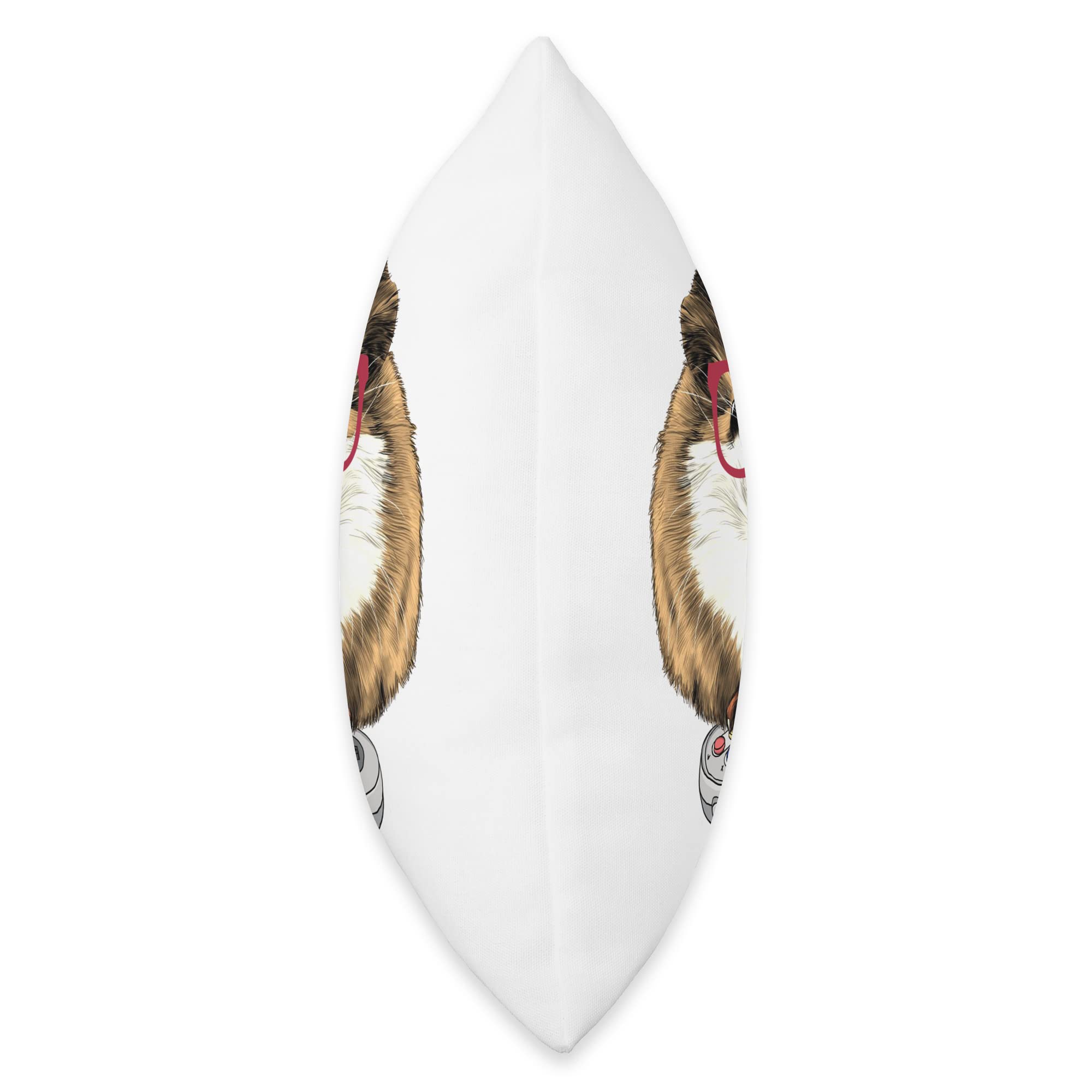 Guinea Pig Video Game Wildlife Animal Throw Pillow for Gamers - Perfect Gaming Room Decor & Couch Cushion for Animal Lovers