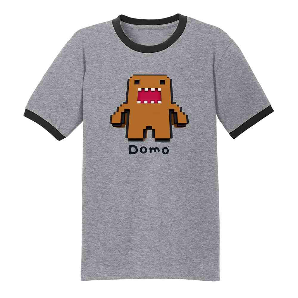 Cute Domo Kun Tee - Funny Pixel Graphic T-Shirt for Casual Wear