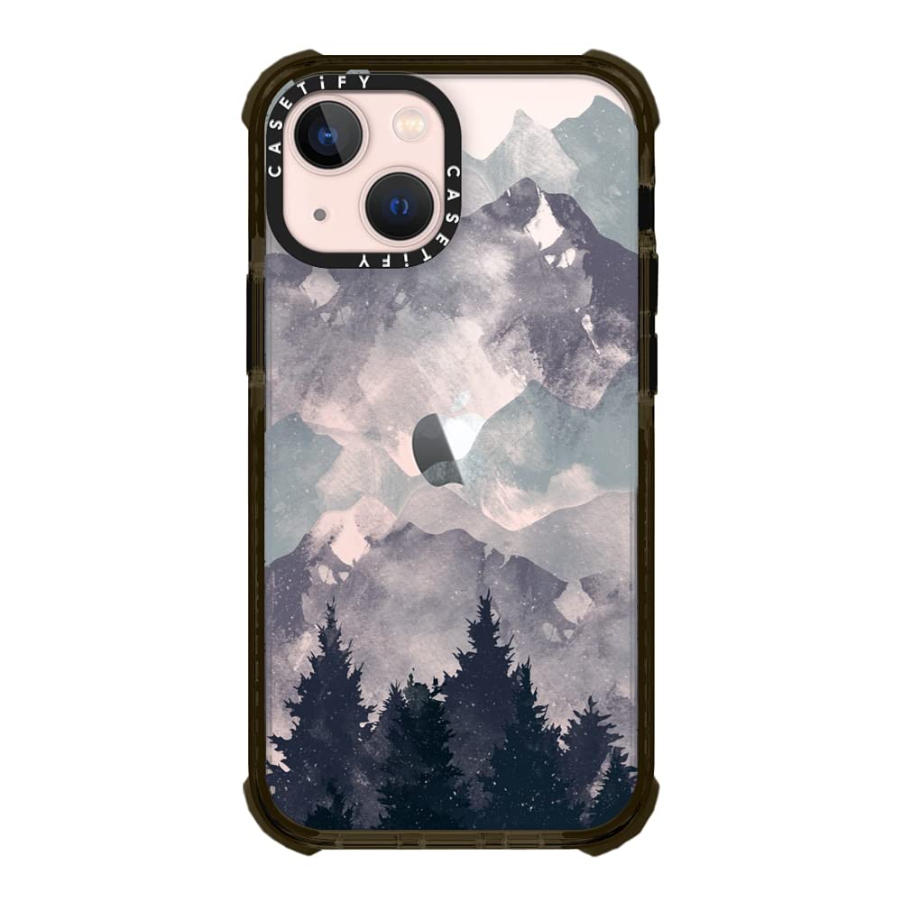 CASTiFY Ultra Impact Case for iPhone 13 Mini - Winter Tale Clear Black Protective Phone Cover | Shockproof & Scratch-Resistant | Perfect for Outdoor Activities, Travel & Daily Use