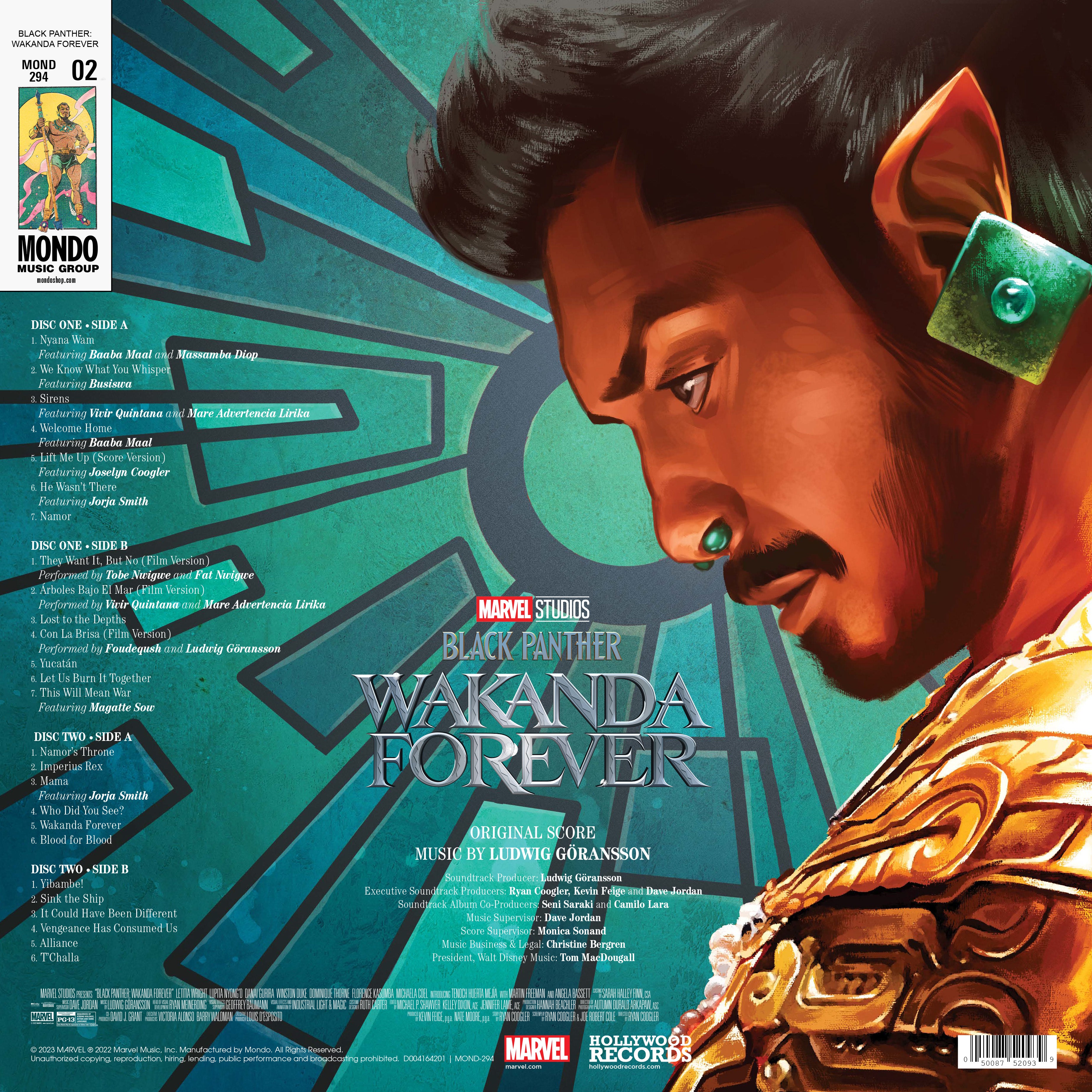 Marvel's Black Panther: Wakanda Forever Original Soundtrack 2XLP Vinyl Record - Perfect for Movie Fans, Collectors & Home Theater Enthusiasts