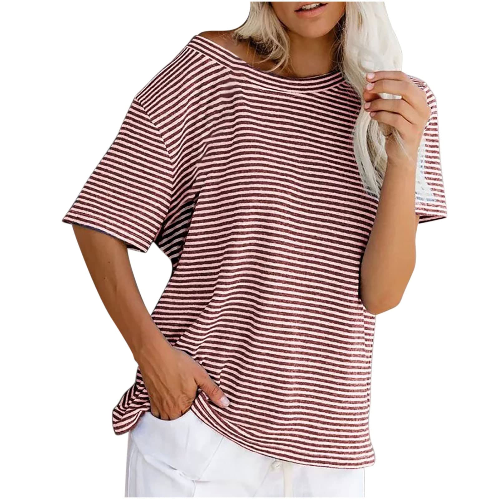 Women's Summer Tops - Floral Print V-Neck Tank Tops with Short Sleeves | Casual Loose Fit Workout Shirts & Everyday Tees | Perfect for Yoga, Gym, Beach & Summer Outfits