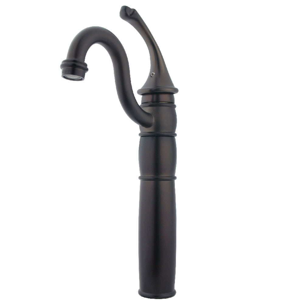 Kingston Brass KB1422GL Modern Vessel Sink Faucet - Single Handle Bathroom Sink Faucet with High Arc Spout for Vanity, Powder Room & Guest Bathroom