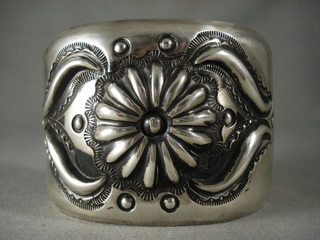 Authentic Vintage Navajo Silver Bracelet - Hand-Hammered Native American Jewelry for Women & Men | Perfect for Boho Fashion, Festivals & Cultural Gift Giving