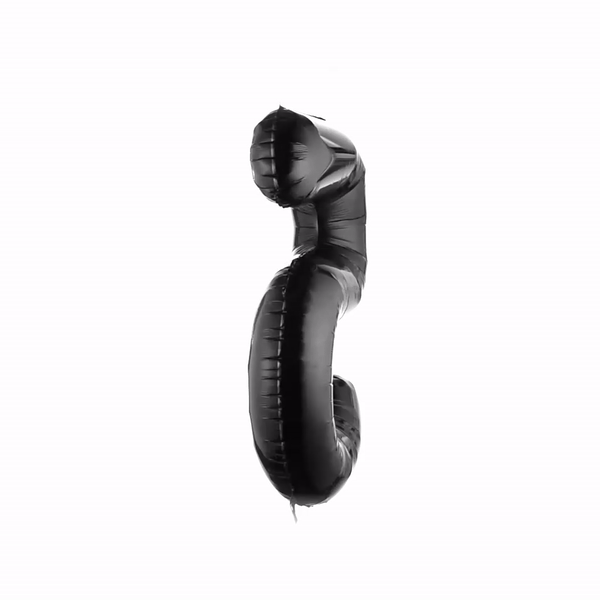 Balloonify Black Mylar Number 5 Balloon - 40 Inch Large Foil Balloon for Birthday Parties, Anniversaries & Celebrations - 1 Count Box