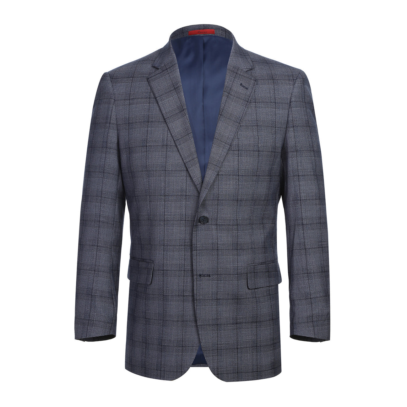 Alessandro Vitello by Renoir Classic Fit Checked Suit - Gray 293 Size 30 | Premium Men's Business Attire for Office, Weddings & Formal Events