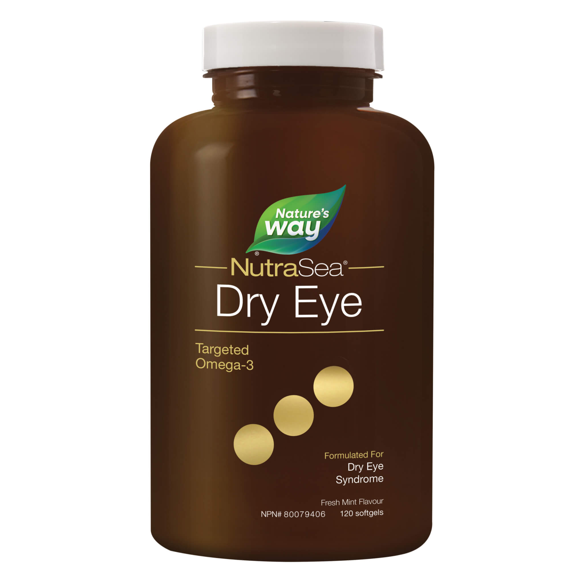 NutraSea Dry Eye Targeted Omega 3 Supplement - High Potency EPA & DHA Fish Oil for Eye Health & Moisture Support - Perfect for Computer Users & Contact Lens Wearers