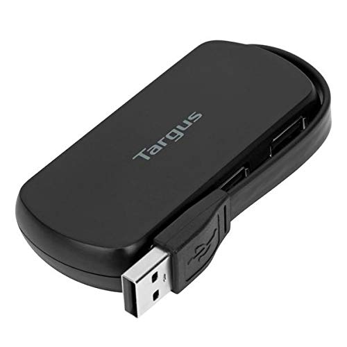 Targus 4-Port USB 3.0 Desktop Hub with Fast Data Transfer - Black (ACH114EU) - Perfect for Home Office, Gaming & Multiple Device Charging