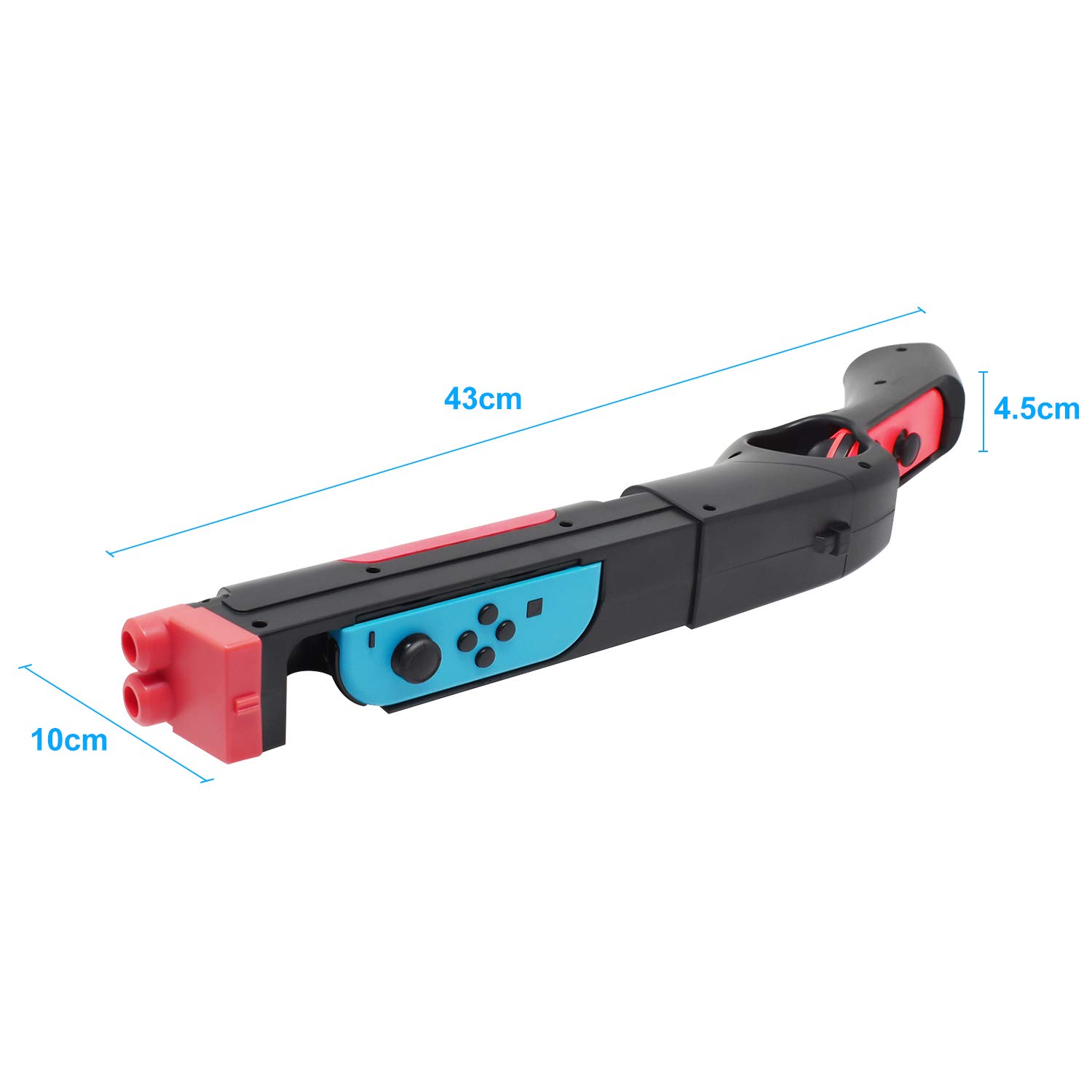 FASTSNAIL Joy-Con Gun Controller for Nintendo Switch & Switch OLED - Replacement Shooting Game Hand Grip Compatible with Switch Joycons | Perfect for FPS Games, Target Practice & VR Shooting Experiences
