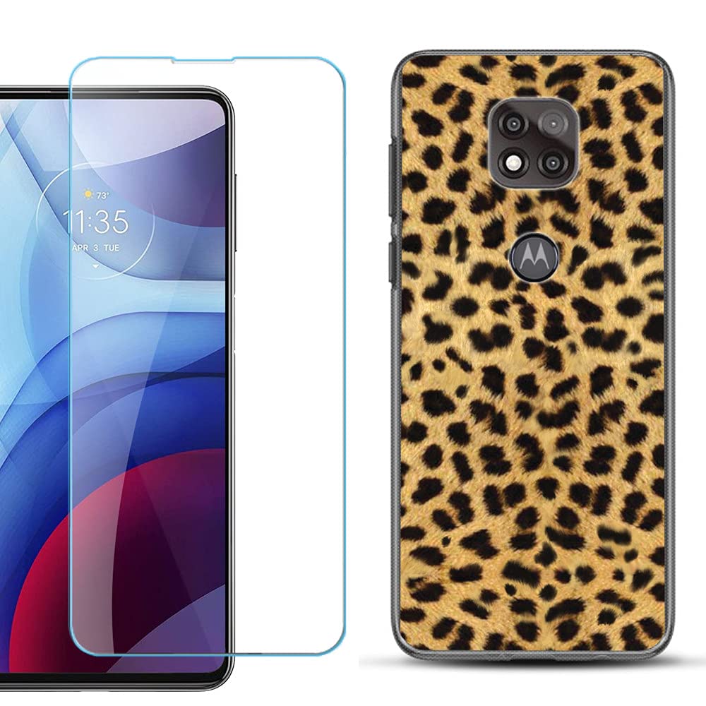 Slim TPU Case for Motorola Moto G Power 2021 - Cheetah Gold/Black | Shockproof & Screen Protection for Daily Use