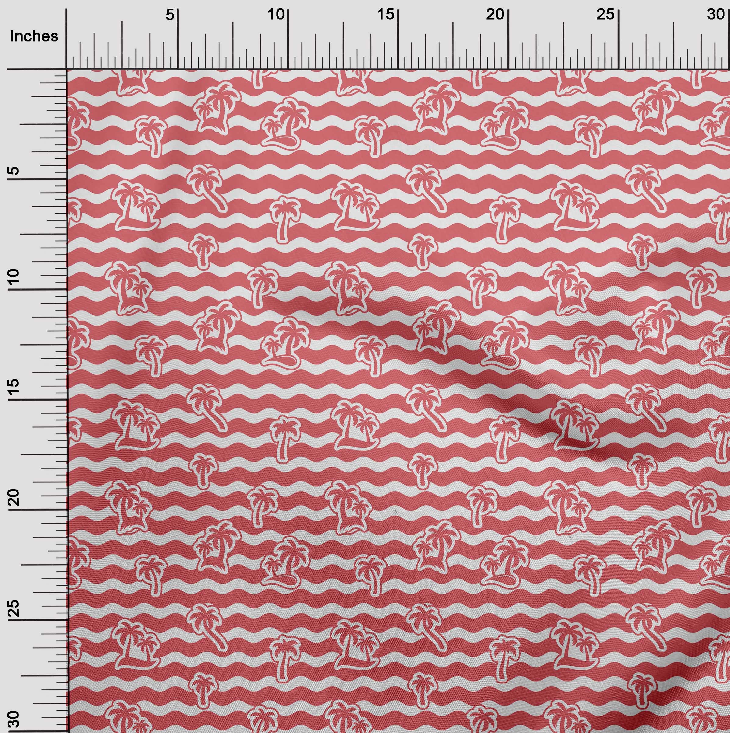 Premium 100% Cotton Poplin Twill Fabric - Pink Tropical Floral Print Dress Material (56