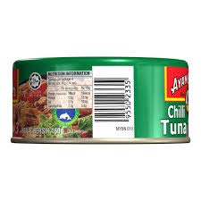 Ayam Brand Spicy Chilli Tuna 160g - Premium Canned Tuna with Hot Chili Flavor for Sandwiches, Salads & Quick Meals | Perfect for Spicy Food Lovers & On-the-Go Lunches