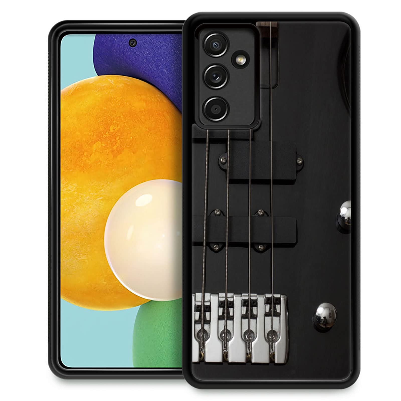 CARLOCA Samsung Galaxy A13 5G Case - Shockproof Hard Acrylic Cover with Guitar Bass Strings Design | Anti-Scratch Protection | Perfect for Music Lovers & Daily Use