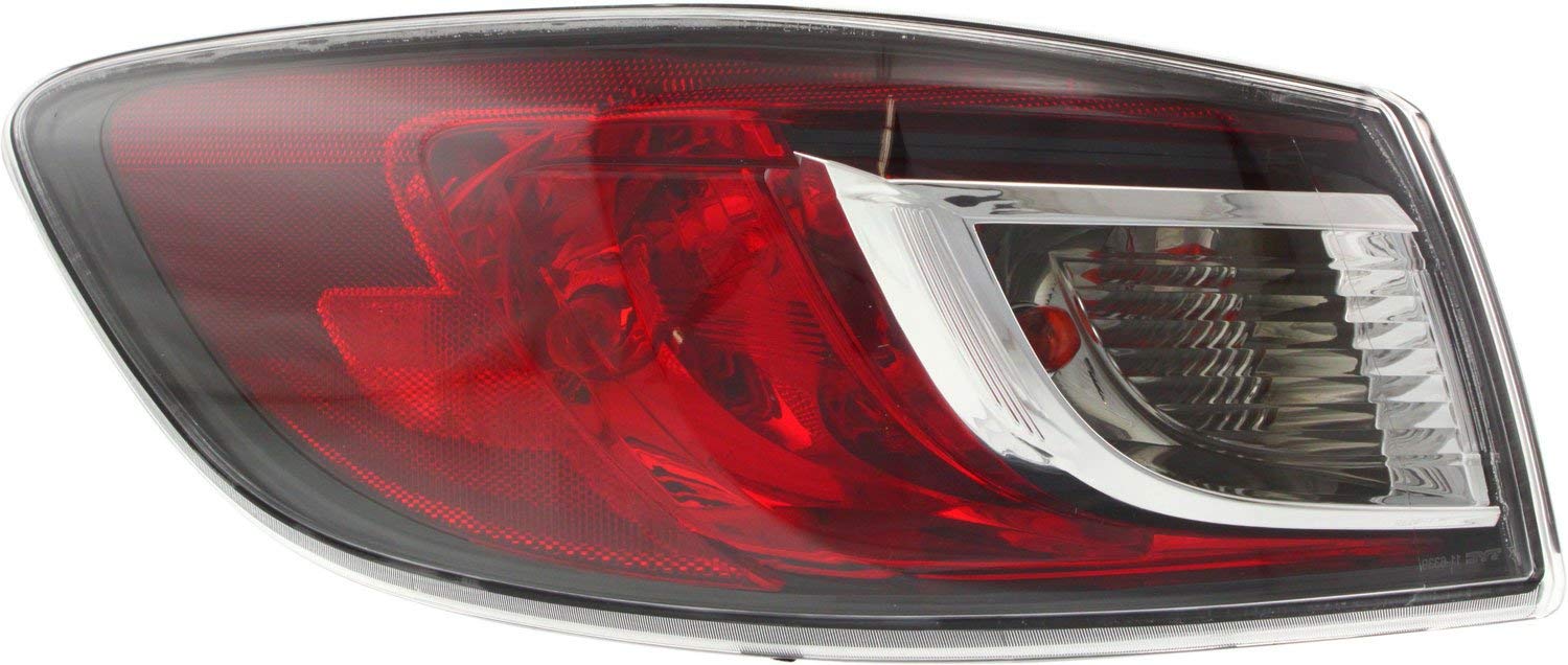 Evan Fischer Driver & Passenger Side Outer Tail Light Compatible with 2010-2013 Mazda 3 - MA2801144, MA2800144 - Perfect for Night Driving & Enhanced Vehicle Safety