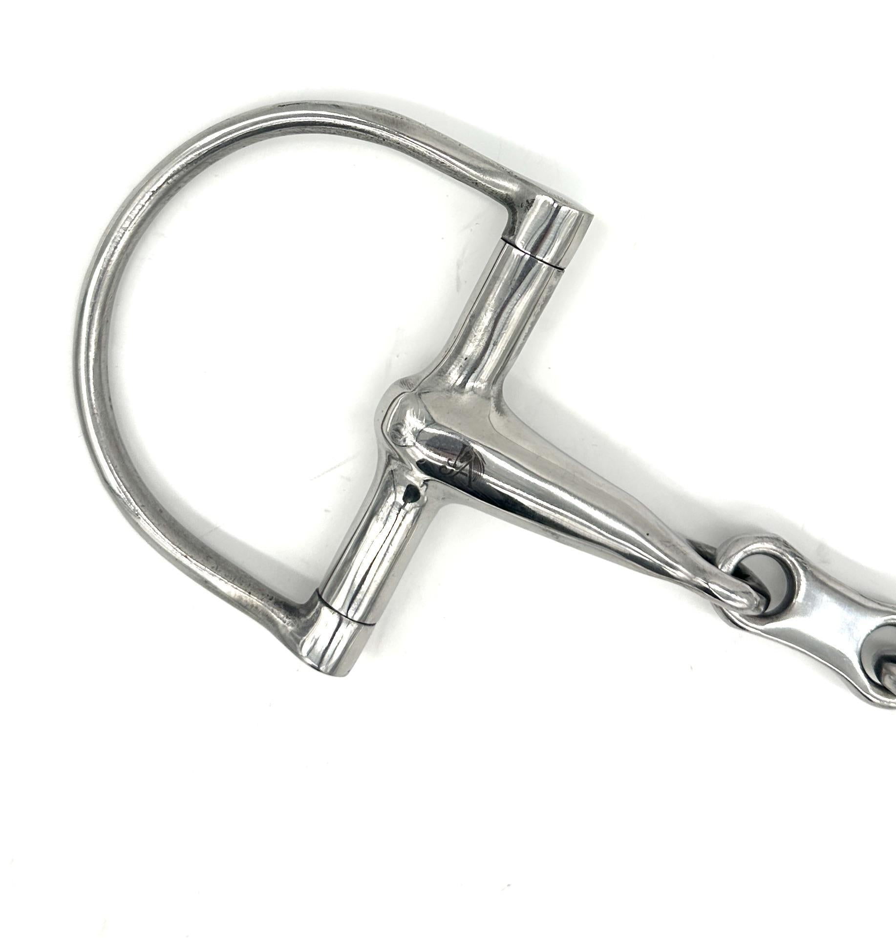 Jake Adams Hollow Mouth French Link Dee Bit - Premium Horse Bit for Dressage & Training - Perfect for English Riding & Show Jumping