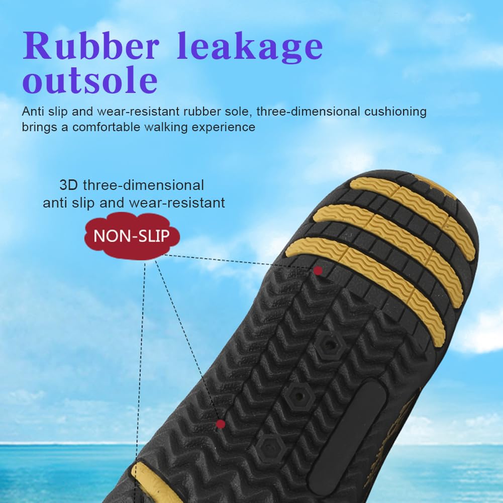 **Barefoot Water Shoes for Women & Men - Quick Dry Aqua Shoes for Hiking, Swimming, Surfing & Beach Activities | Breathable, Non-Slip & Wide Toe Box | Perfect for Pool, Diving & Travel**