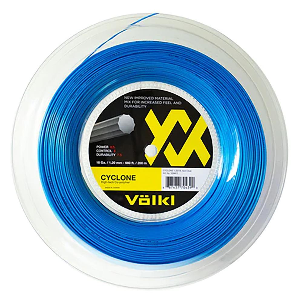 Cyclone 16g Tennis String Reel - High Performance Neon Blue Polyester String for Tennis Rackets | Perfect for Competitive Play & Stringing Machines