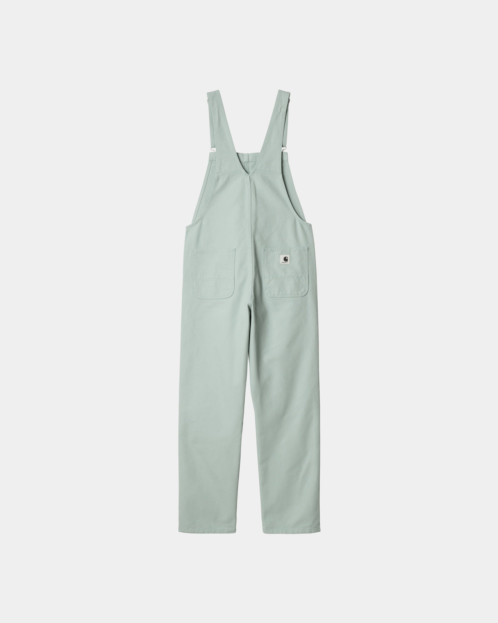 Women's Bib Overalls - Straight Leg Denim Jumpsuit in Frosted Green | Workwear & Casual Outfit for Women | Perfect for Farming, Gardening & Outdoor Activities
