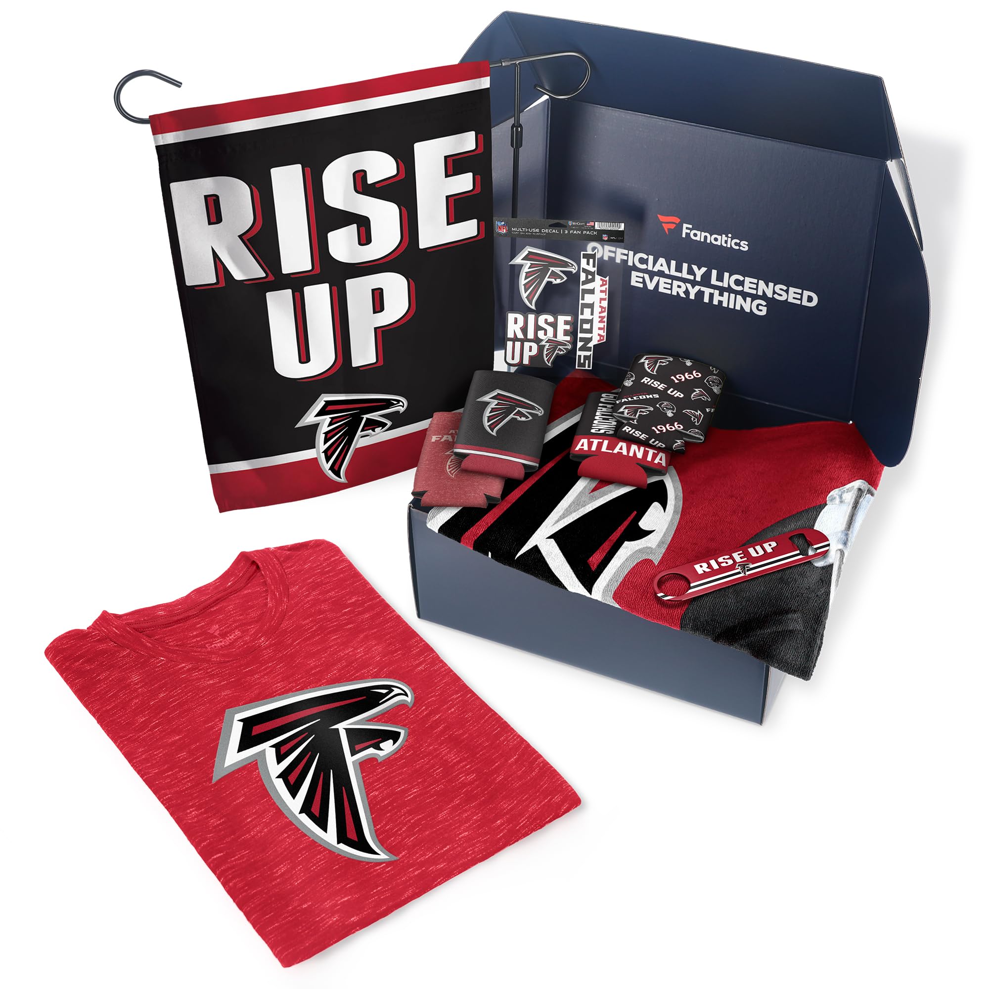 Fanatics NFL Pack Tailgate Game Day Essentials T-Shirt Gift Box Set - Official Licensed Football Fan Gear for Men & Women (Perfect for Tailgating, Watch Parties & Gameday Celebrations)
