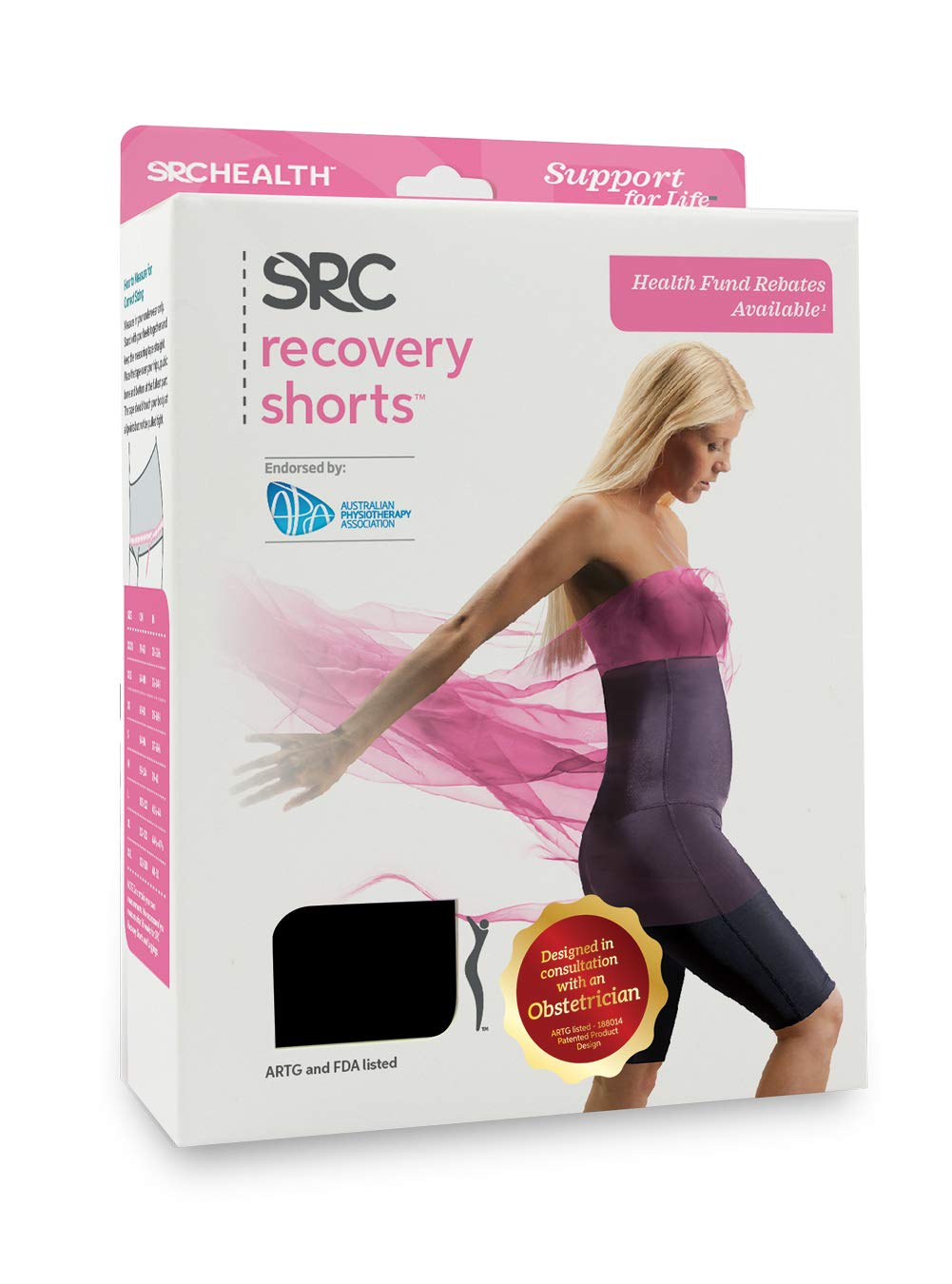 Postpartum Recovery Shorts for Women - High Waist Compression Shorts for C-Section & Postpartum Support - Perfect for Yoga, Walking & Post-Delivery Comfort