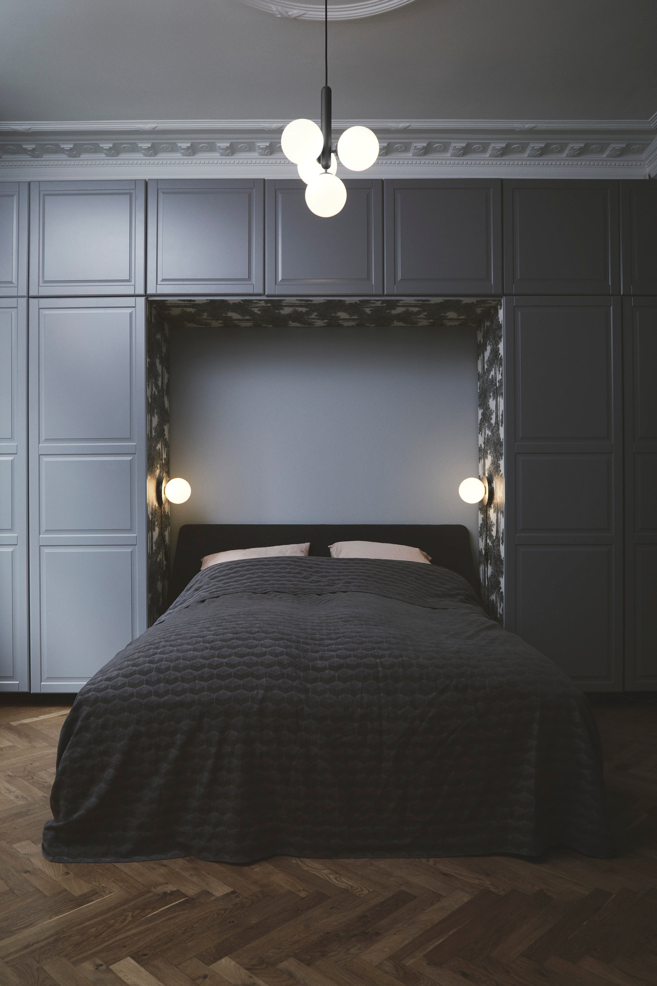 Elysian Glow Pendant Swag Light - Modern Adjustable Hanging Chandelier for Bedroom, Living Room & Dining Room Decor | Dimmable LED Lighting Fixture for Home & Office