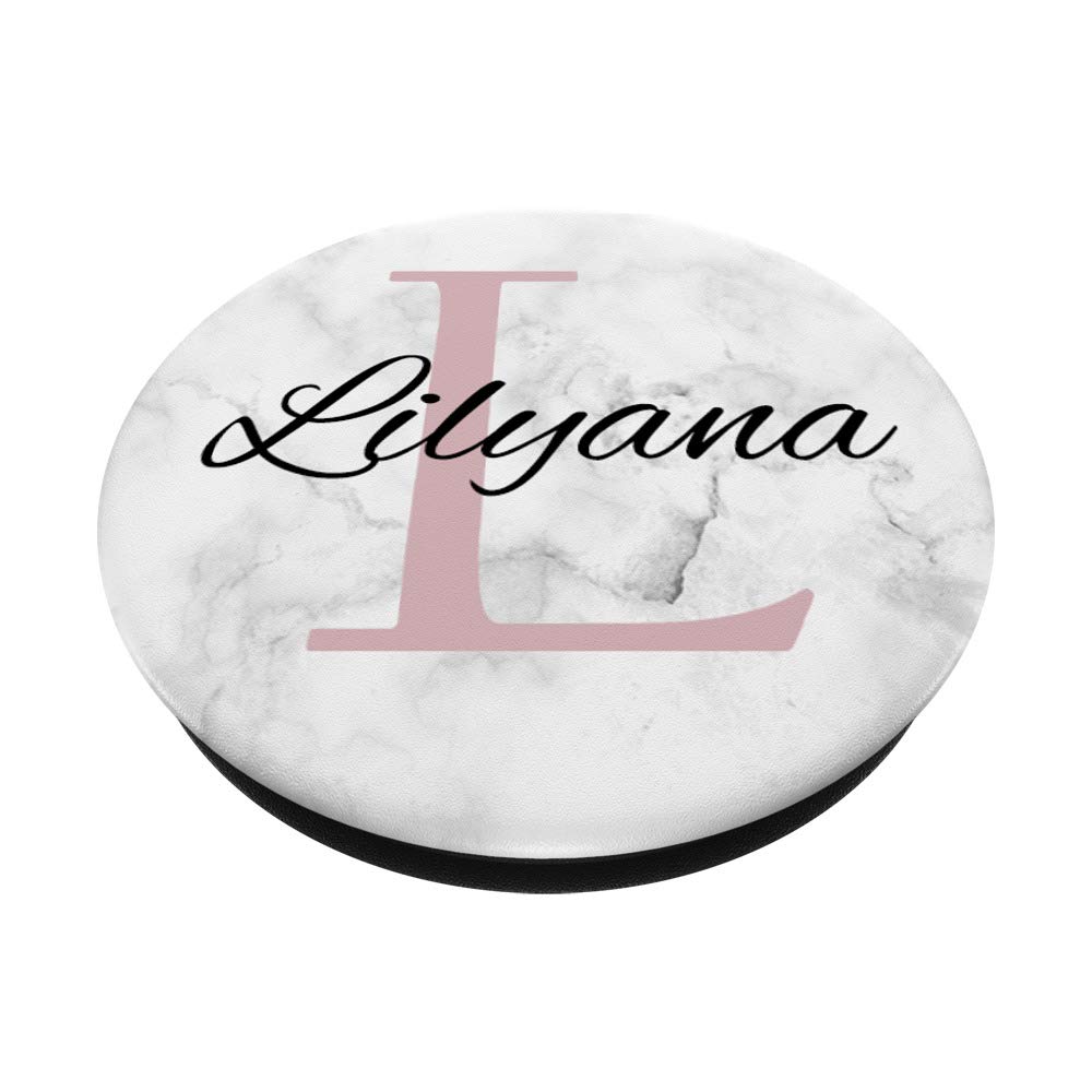 Lilyana Rose Pink Monogram Letter L Necklace for Girls - Personalized Initial Jewelry Gift for Birthdays, Christmas & Special Occasions