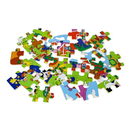 Exclusive Wooden Farm 30-Piece Puzzle for Kids - Educational Toy for Toddlers & Preschoolers - Perfect for Birthday Gifts & Classroom Learning Activities