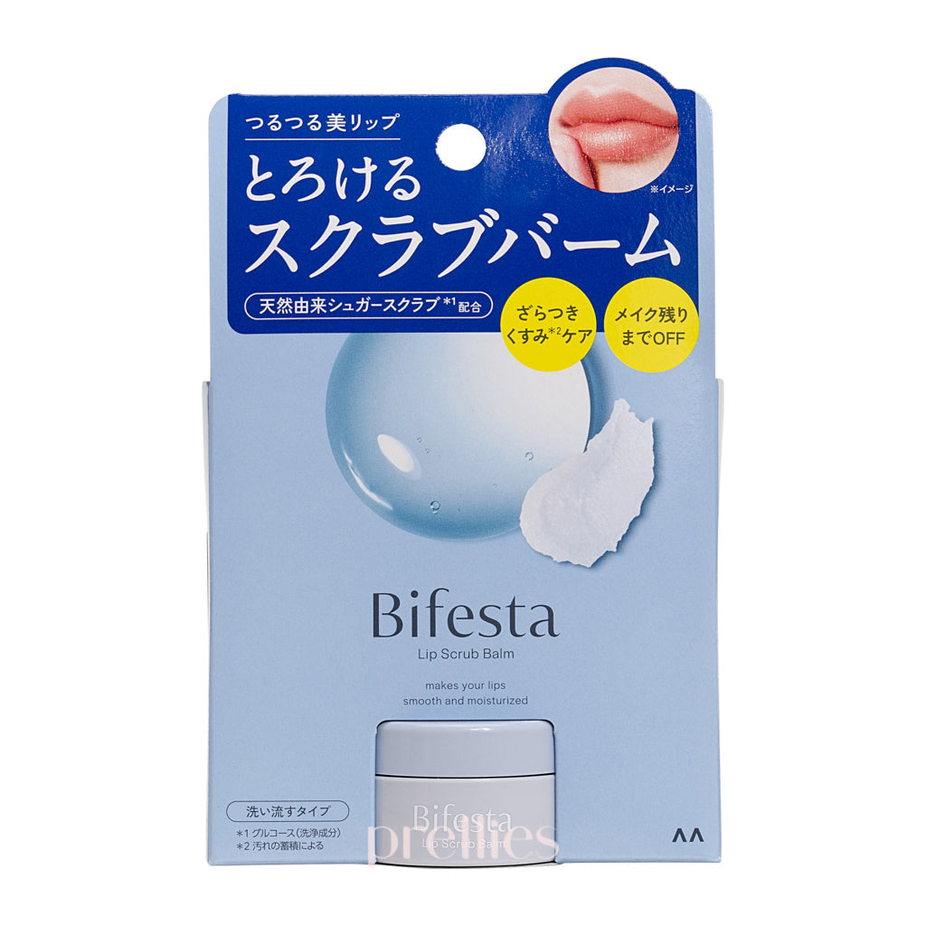 Mandom Bifesta Lip Scrub Balm 10g - Exfoliating & Moisturizing Lip Care for Soft, Smooth Lips - Perfect for Daily Use & Before Lipstick Application