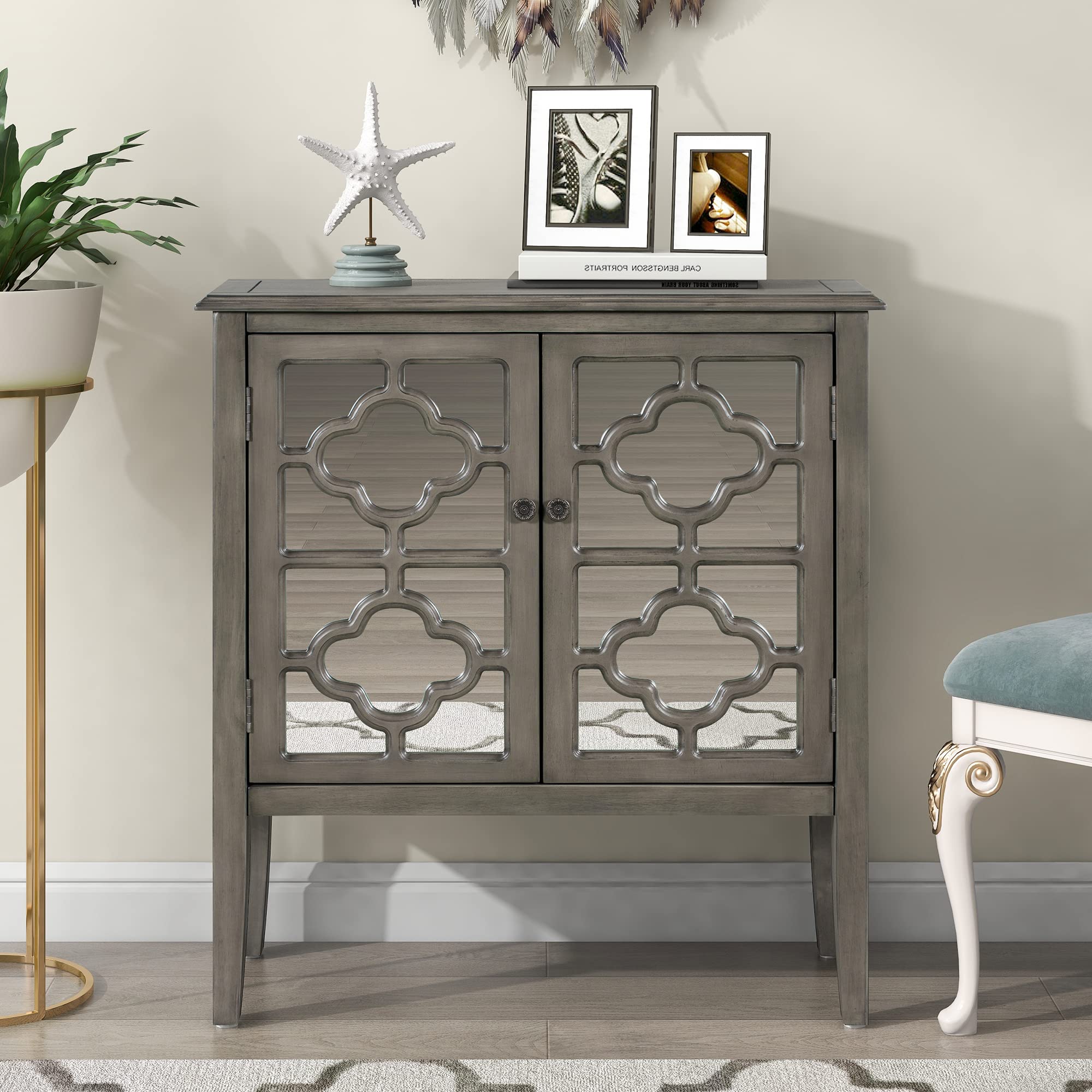 A Tale of Transformation: The Gray Wooden Accent Cabinet That Changed Everything