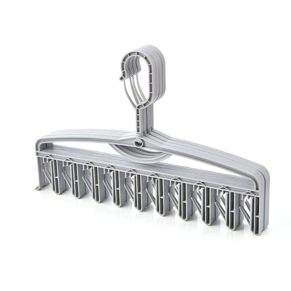 Bticx Magic Hanger Organizer - 10-Hole Rotatable Clothes Hanger for Socks, Bras, Underwear & Scarves | Space Saving Closet Organizer for Towels & Accessories | Perfect for Small Spaces & Travel Packing