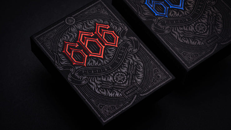 Premium 666 Crimson Flare Playing Cards - Elegant Poker Deck for Magic Tricks, Cardistry & Casino Games | Perfect for Poker Nights, Magic Shows & Collectors