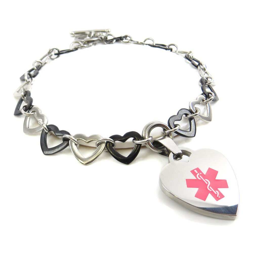 Personalized Engraved Medical ID Bracelet - 316L Stainless Steel Allergy-Free - Emergency Medical Alert Jewelry for Adults & Kids - Perfect for Daily Wear, Travel & Outdoor Activities