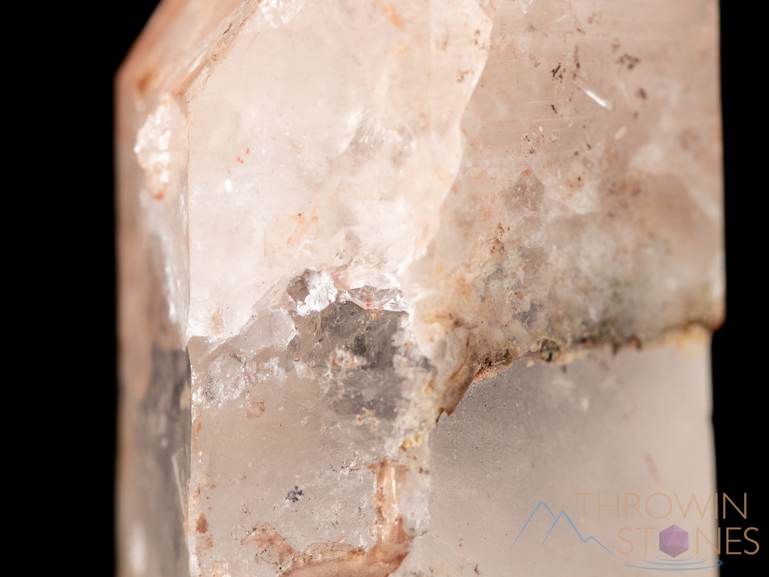 Natural MESSINA QUARTZ Raw Crystal with Hematite & Kaolinite | Healing Stones Collection | Unique Housewarming Gift & Spiritual Home Decor (39209) | Perfect for Meditation, Energy Cleansing & Office Desk Decor