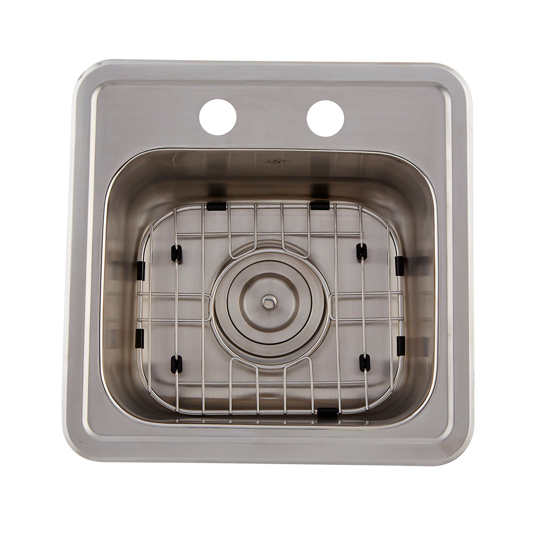 Stainless Steel DAX Grid for Kitchen Sink - 11 x 8 Inches Chrome Finish Drain Cover - Compatible with DAX OM1515 (GRID OM1515) - Perfect for Bathroom, Laundry & Utility Sink Drain Protection