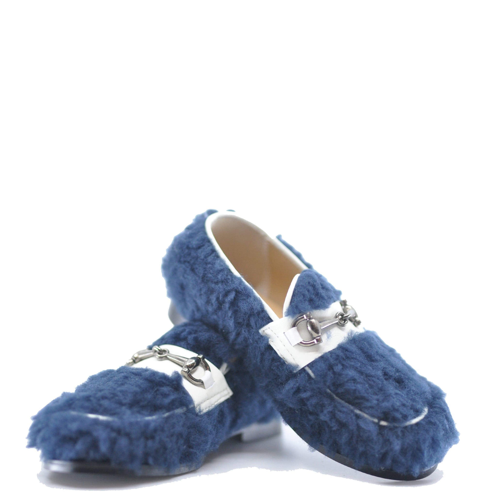 LMDI Navy Blue Sherpa Buckle Loafers for Men - Comfortable Slip-On Shoes for Casual & Office Wear - Perfect for Business, Travel & Everyday Use