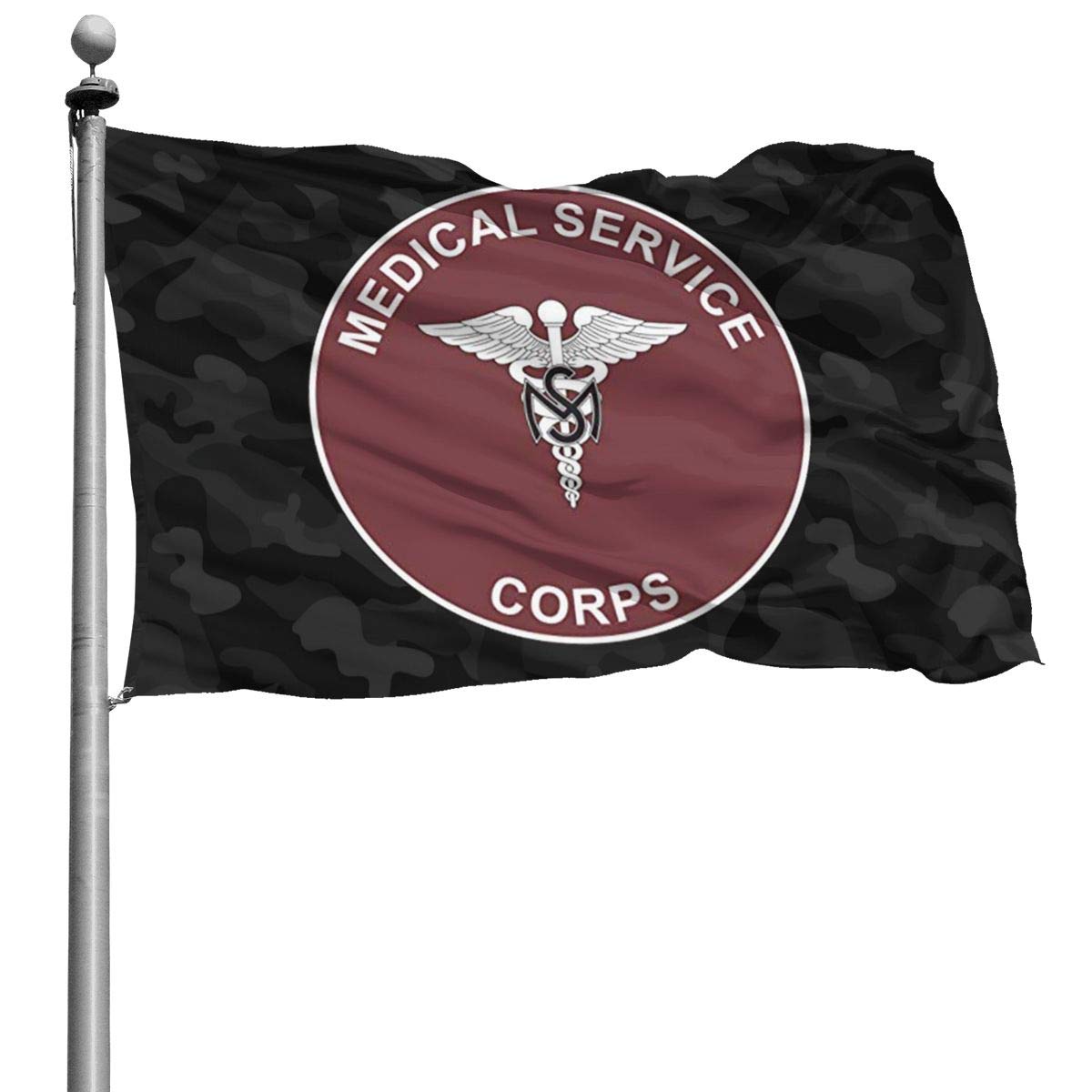 US Army Medical Service Corps Garden Flag 4x6 Ft - Patriotic Outdoor Decoration for Yard, Home & Military Appreciation Events | Durable All-Weather American Banner
