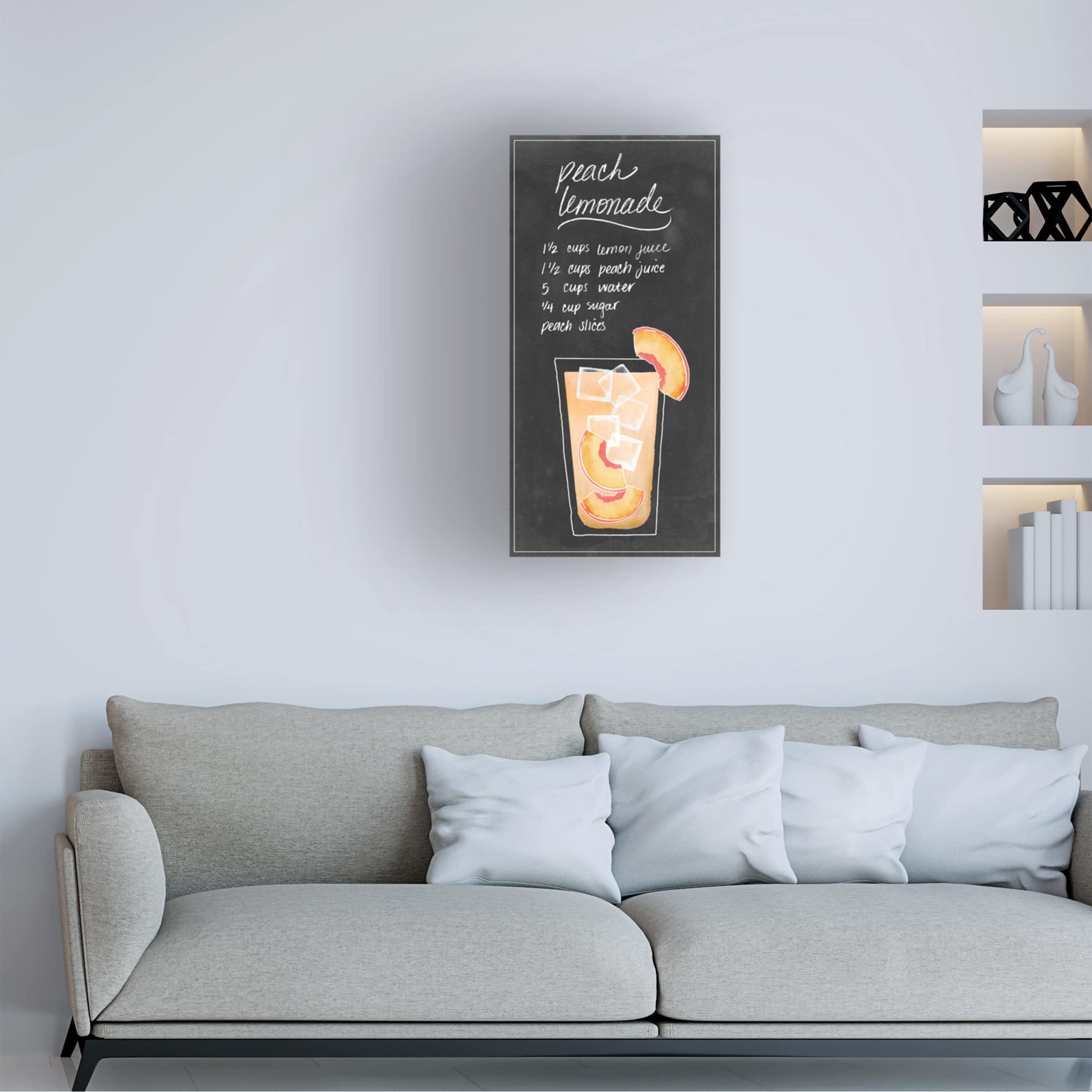 Grace Popp 'Summer Drinks VI' Canvas Wall Art - Modern Home Decor for Living Room, Bedroom & Office - Ready to Hang Framed Print