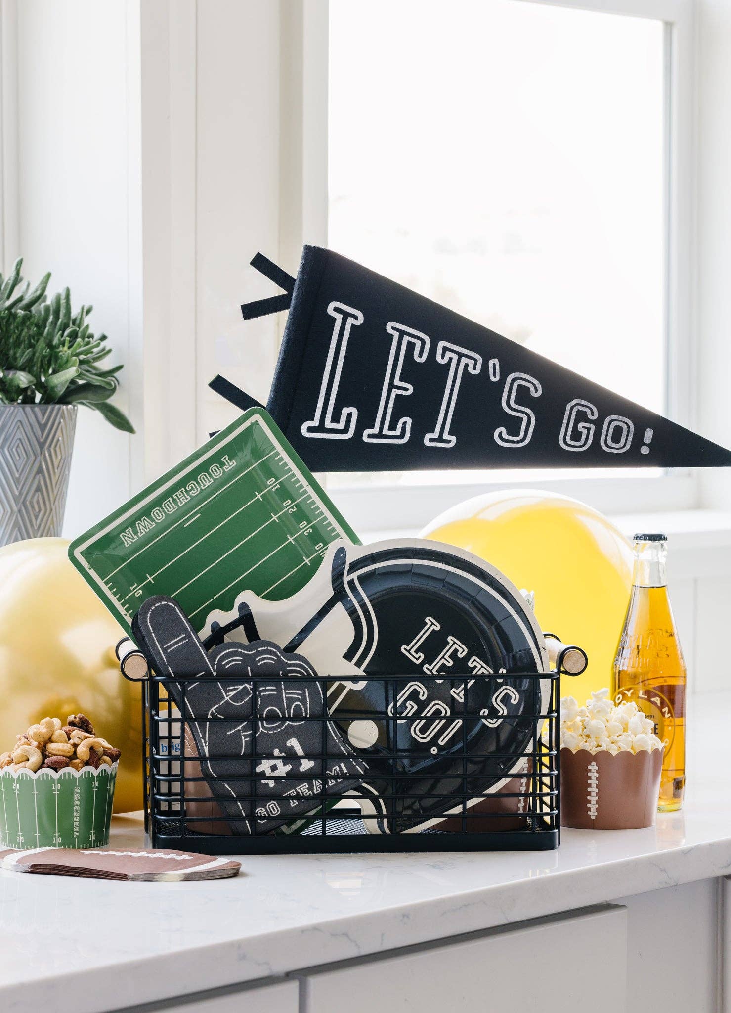 Premium Football-Themed Hand Napkins - Soft, Absorbent & Durable for Sports Fans, Tailgates, Game Day Parties & Home Decor