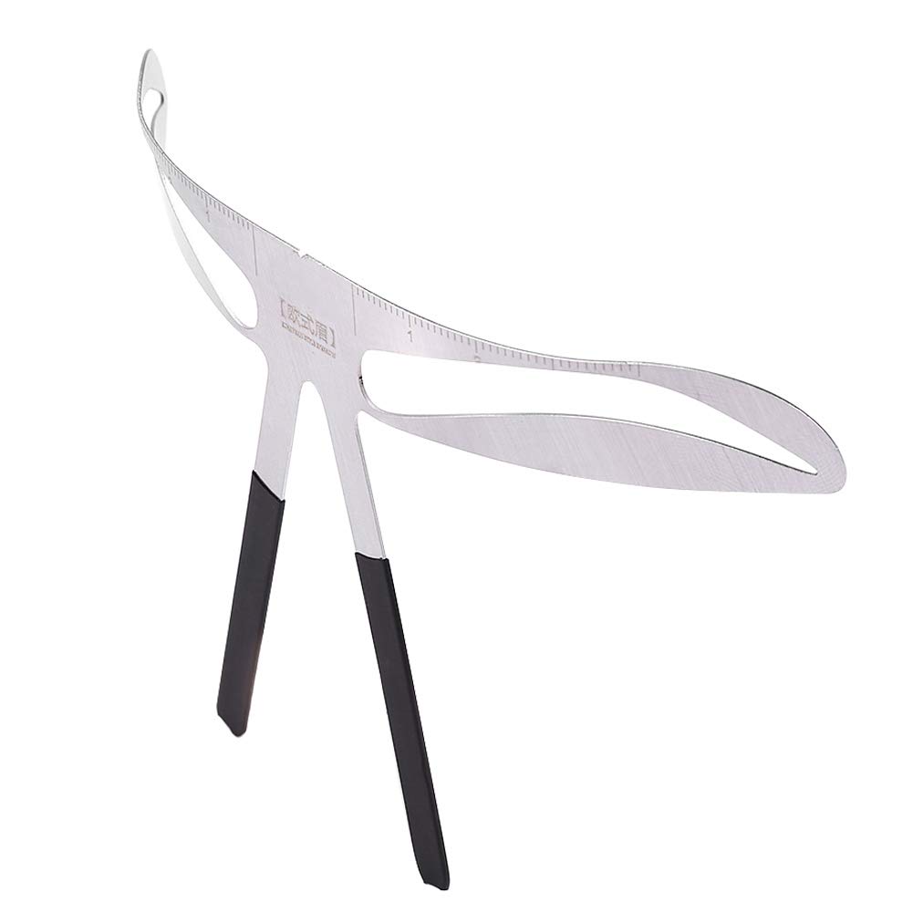 Eyebrow Stencil & Ruler - Precise Makeup Tool for Microblading & Eyebrow Shaping
