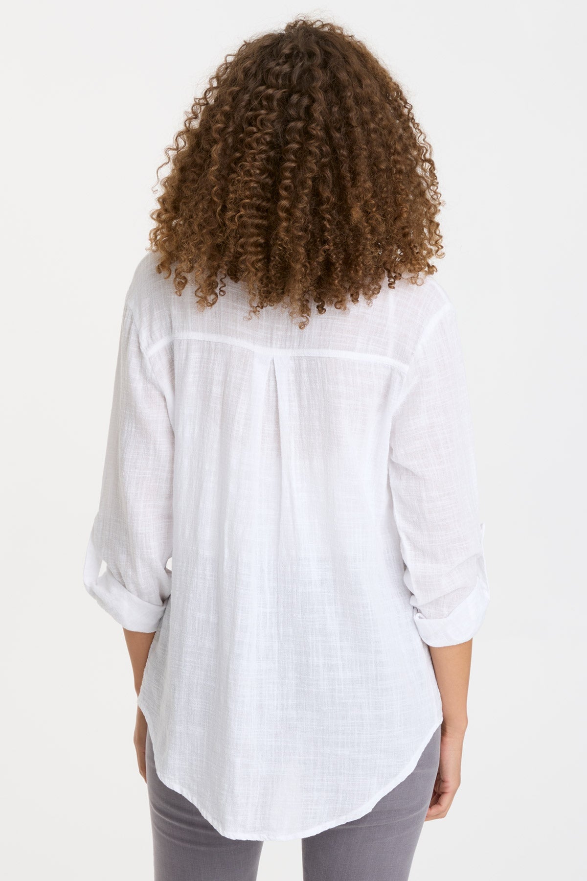 Stylish Porter Blouse in White - Elegant Women's Tops for Work & Casual Wear | Perfect for Office, Date Night & Everyday Outfits